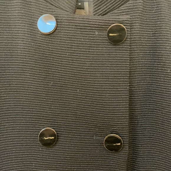 Marc by Marc Jacob’s Textured Black Jacket with Snap Buttons and Bow Tie Waist - Picture 4 of 8